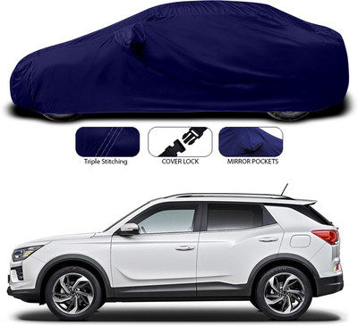 ANTHUB Car Cover For Mahindra XUV 500 (With Mirror Pockets)(Blue)