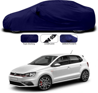 SEBONGO Car Cover For Volkswagen Polo GT (With Mirror Pockets)(Blue)