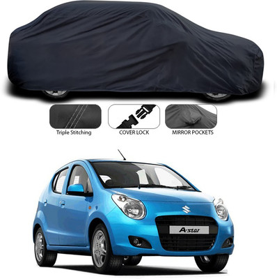 SEBONGO Car Cover For Maruti Suzuki A-Star (Without Mirror Pockets)(Grey)