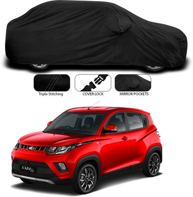 ANTHUB Car Cover For Mahindra KUV100 (With Mirror Pockets)(Black)