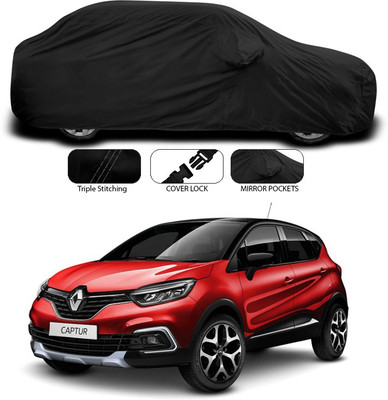 ANTHUB Car Cover For Renault Captur (With Mirror Pockets)(Black)