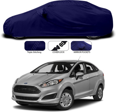 ANTHUB Car Cover For Ford Fiesta (With Mirror Pockets)(Blue)