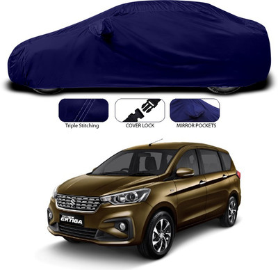 SEBONGO Car Cover For Maruti Suzuki Ertiga (With Mirror Pockets)(Blue)