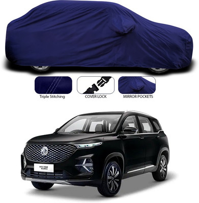 ANTHUB Car Cover For MG Hector (With Mirror Pockets)(Blue)