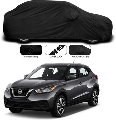 SEBONGO Car Cover For Nissan Kicks (With Mirror Pockets)(Black)
