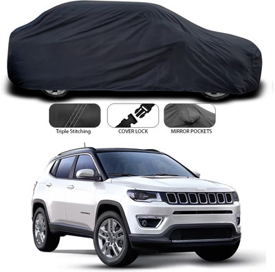 ANTHUB Car Cover For Jeep Compass Facelift (Without Mirror Pockets)(Grey)