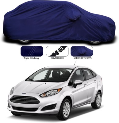 ANTHUB Car Cover For Ford Fiesta Sport (With Mirror Pockets)(Blue)