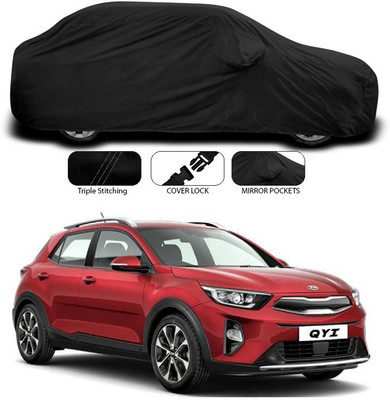 SEBONGO Car Cover For Kia QYI (With Mirror Pockets)(Black)
