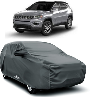 XAFO Car Cover For Jeep Compass (With Mirror Pockets)(Grey)