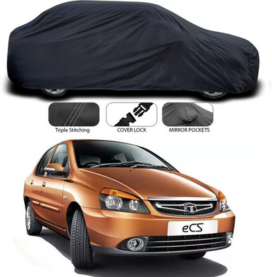ANTHUB Car Cover For Tata Indigo CS (With Mirror Pockets)(Black)
