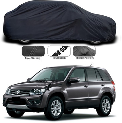 SEBONGO Car Cover For Maruti Suzuki Grand Vitara (Without Mirror Pockets)(Grey)