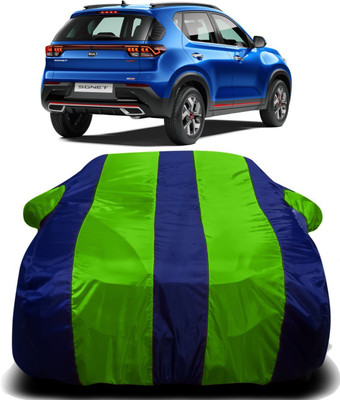 XOCAVO Car Cover For Kia Sonet (With Mirror Pockets)(Green, For 2020 Models)