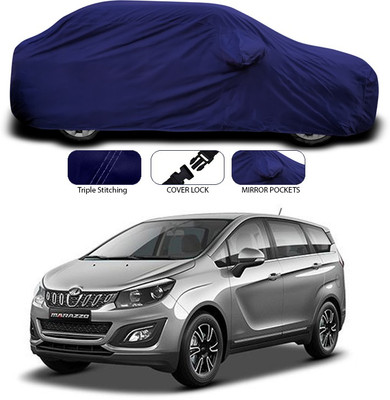 ANTHUB Car Cover For Mahindra Marazzo (With Mirror Pockets)(Blue)