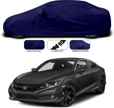 ANTHUB Car Cover For Honda Civic (With Mirror Pockets)(Blue)