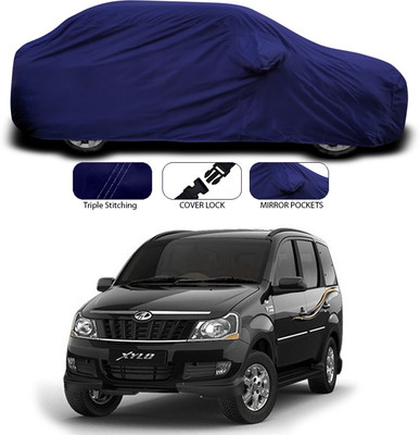SEBONGO Car Cover For Mahindra Xylo (With Mirror Pockets)(Blue)