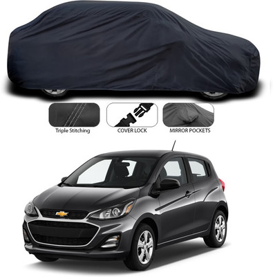 ANTHUB Car Cover For Chevrolet Spark (With Mirror Pockets)(Grey)