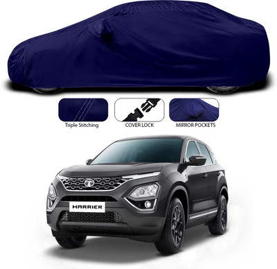 ANTHUB Car Cover For Tata Harrier (With Mirror Pockets)(Blue)