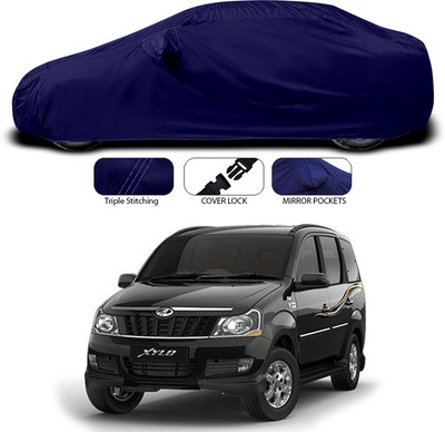 SEBONGO Car Cover For Mahindra Xylo (With Mirror Pockets)(Blue)