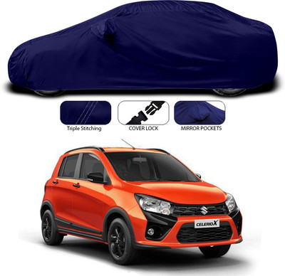 ANTHUB Car Cover For Maruti Suzuki Celerio X (With Mirror Pockets)(Blue)