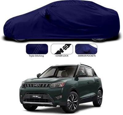 SEBONGO Car Cover For Mahindra XUV 300 (With Mirror Pockets)(Blue)