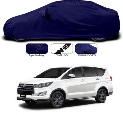 ANTHUB Car Cover For Toyota Innova (With Mirror Pockets)(Blue)
