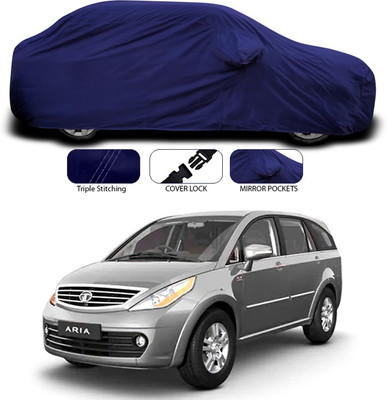 ANTHUB Car Cover For Tata Aria (With Mirror Pockets)(Blue)