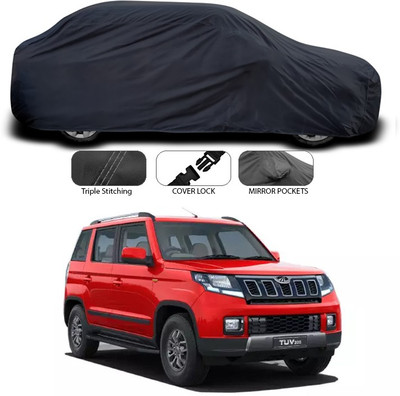 ANTHUB Car Cover For Mahindra TUV300 (Without Mirror Pockets)(Grey)