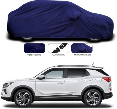ANTHUB Car Cover For Mahindra XUV 500 (With Mirror Pockets)(Blue)