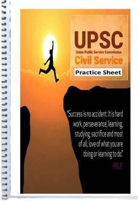 Resnic upsc plain page answer sheets civil services A4 Notebook Unruled 500 Pages(Organg)