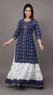 KGN Women Kurta Skirt Set