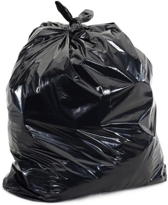 TWONE Premium - Biodegradable Garbage Bags| Disposable Garbage Trash Waste Dustbin Covers & Bags 4 Packs of 30pcs - 120 Pcs Medium:19 Inch X 21 Inch(Black) Medium 15 L Garbage Bag  Pack Of 120(120Bag )