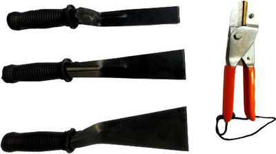 JetFire Khurpa 1 Inch, Khupra 2 Inch, Khurpa 3 Inch and Roll Cut Khurapi Set of 3 Combo Garden Tool Kit(4 Tools)