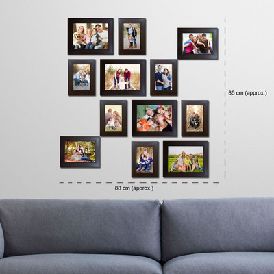 Artzfolio Polymer Wall Photo Frame(Multicolor, 12 Photo(s), 4x6-6pc;5x7-2pc;6x8-4pc;SET OF 12 PCS)
