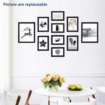 Artzfolio Polymer Wall Photo Frame(Multicolor, 10 Photo(s), 4x6-4pc;5x7-4pc;8x10-2pc;SET OF 10 PCS)