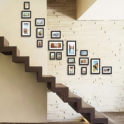 Artzfolio Polymer Wall Photo Frame(Multicolor, 18 Photo(s), 5x7-7pc;6x8-7pc;8x10-4pc;SET OF 18 PCS With Mount)