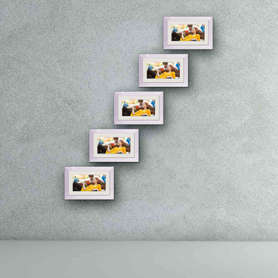 Artzfolio Polymer Wall Photo Frame(Multicolor, 5 Photo(s), 6x10inch;SET OF 5 PCS With Mount)