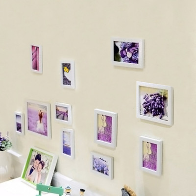 Artzfolio Polymer Wall Photo Frame(Multicolor, 12 Photo(s), 4x6-5pc;5x7-4pc;6x10-3pc;SET OF 12 PCS)