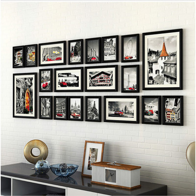 Artzfolio Polymer Wall Photo Frame(Multicolor, 20 Photo(s), 4x6-14pc;6x10-4pc;8x10-2pc;SET OF 20 PCS)