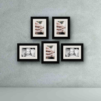 Artzfolio Polymer Wall Photo Frame(Multicolor, 5 Photo(s), 6x8inch;SET OF 5 PCS With Mount)