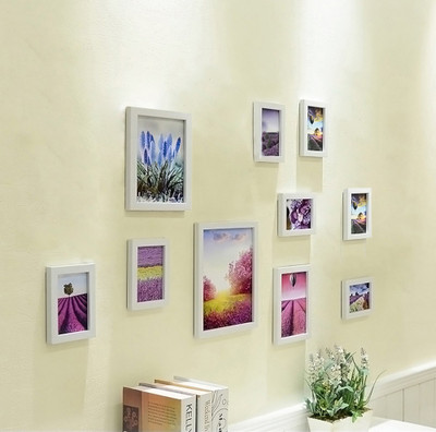 Artzfolio Polymer Wall Photo Frame(Multicolor, 10 Photo(s), 4x6-7pc;5x7-2pc;6x8-1pc;SET OF 10 PCS)
