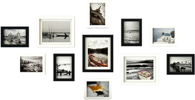 Artzfolio Polymer Wall Photo Frame(Multicolor, 11 Photo(s), 5x7-8pc;6x6-2pc;8x10-1pc;SET OF 11 PCS)