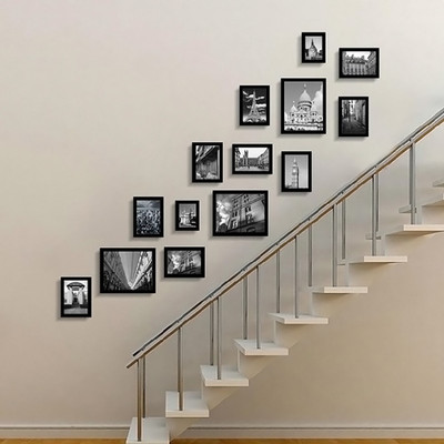 Artzfolio Polymer Wall Photo Frame(Multicolor, 14 Photo(s), 4x6-2pc;5x7-9pc;6x8-3pc;SET OF 14 PCS)