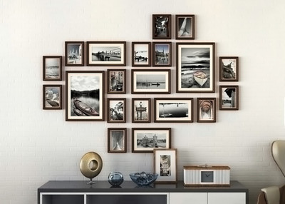 Artzfolio Polymer Wall Photo Frame(Multicolor, 20 Photo(s), 4x6-14pc;6x10-4pc;8x10-2pc;SET OF 20 PCS)