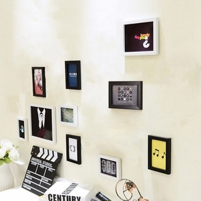 Artzfolio Polymer Wall Photo Frame(Multicolor, 10 Photo(s), 5x7-8pc;6x8-2pc;SET OF 10 PCS)