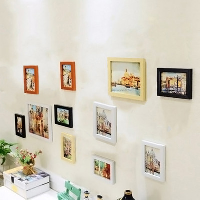 Artzfolio Polymer Wall Photo Frame(Multicolor, 11 Photo(s), 4x6-6pc;5x7-3pc;8x10-2pc;SET OF 11 PCS)