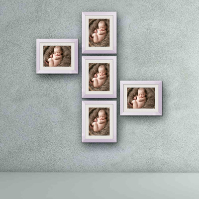 Artzfolio Polymer Wall Photo Frame(Multicolor, 5 Photo(s), 8x10inch;SET OF 5 PCS With Mount)