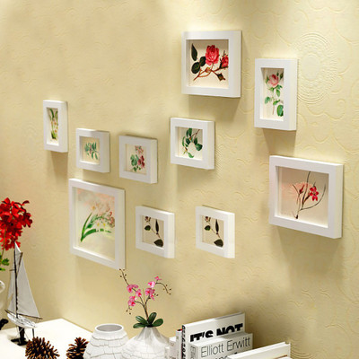 Artzfolio Polymer Wall Photo Frame(Multicolor, 10 Photo(s), 4x6-7pc;6x10-2pc;8x10-1pc;SET OF 10 PCS)