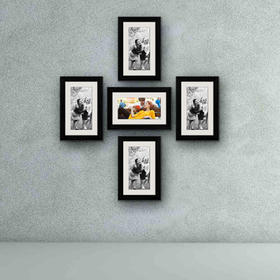 Artzfolio Polymer Wall Photo Frame(Multicolor, 5 Photo(s), 6x10inch;SET OF 5 PCS With Mount)
