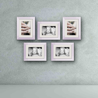 Artzfolio Polymer Wall Photo Frame(Multicolor, 5 Photo(s), 6x8inch;SET OF 5 PCS With Mount)