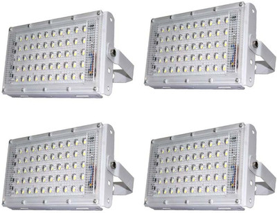ambert 50w flood light brick model cool day light pack of 4 pieces Flood Light Outdoor Lamp(White)